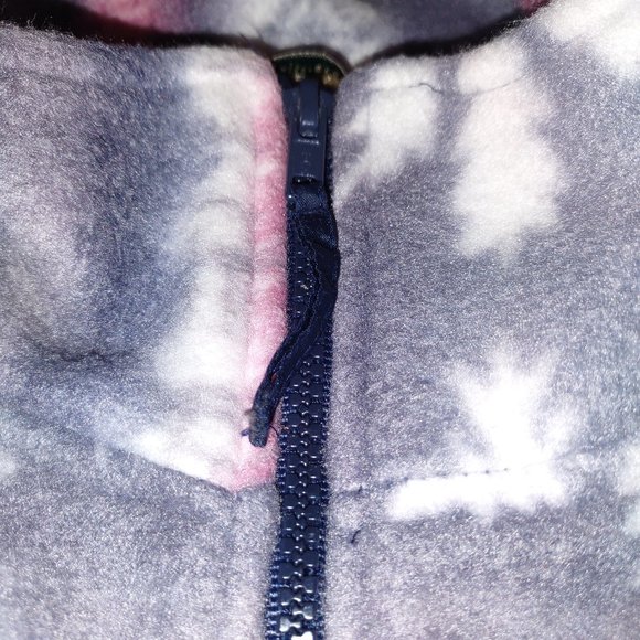 HABAND ROSE AND VIOLET WITH SNOWFLAKE PATTERN VINTAGE WOMAN'S JACKET - Picture 2 of 6